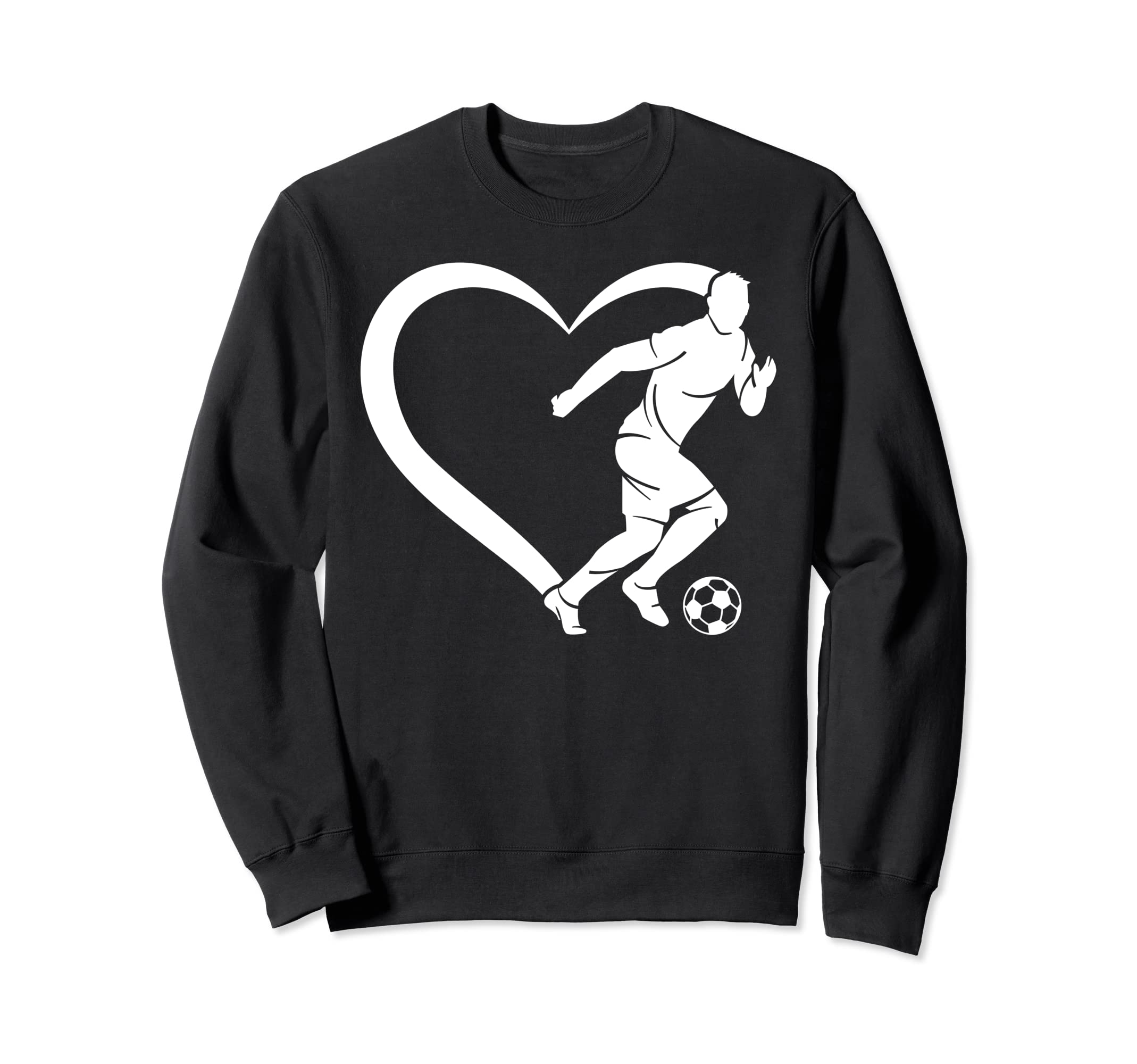 Soccer Player Soccer Heart Soccer Sweatshirt - Custom Art Print for Adults - T-Shirt, Sweatshirt, Hoodie