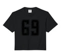 Number 69 Distressed Grunge Jersey T-Shirt - Novelty Apparel for Adults - T-Shirt, Sweatshirt, Hoodie
