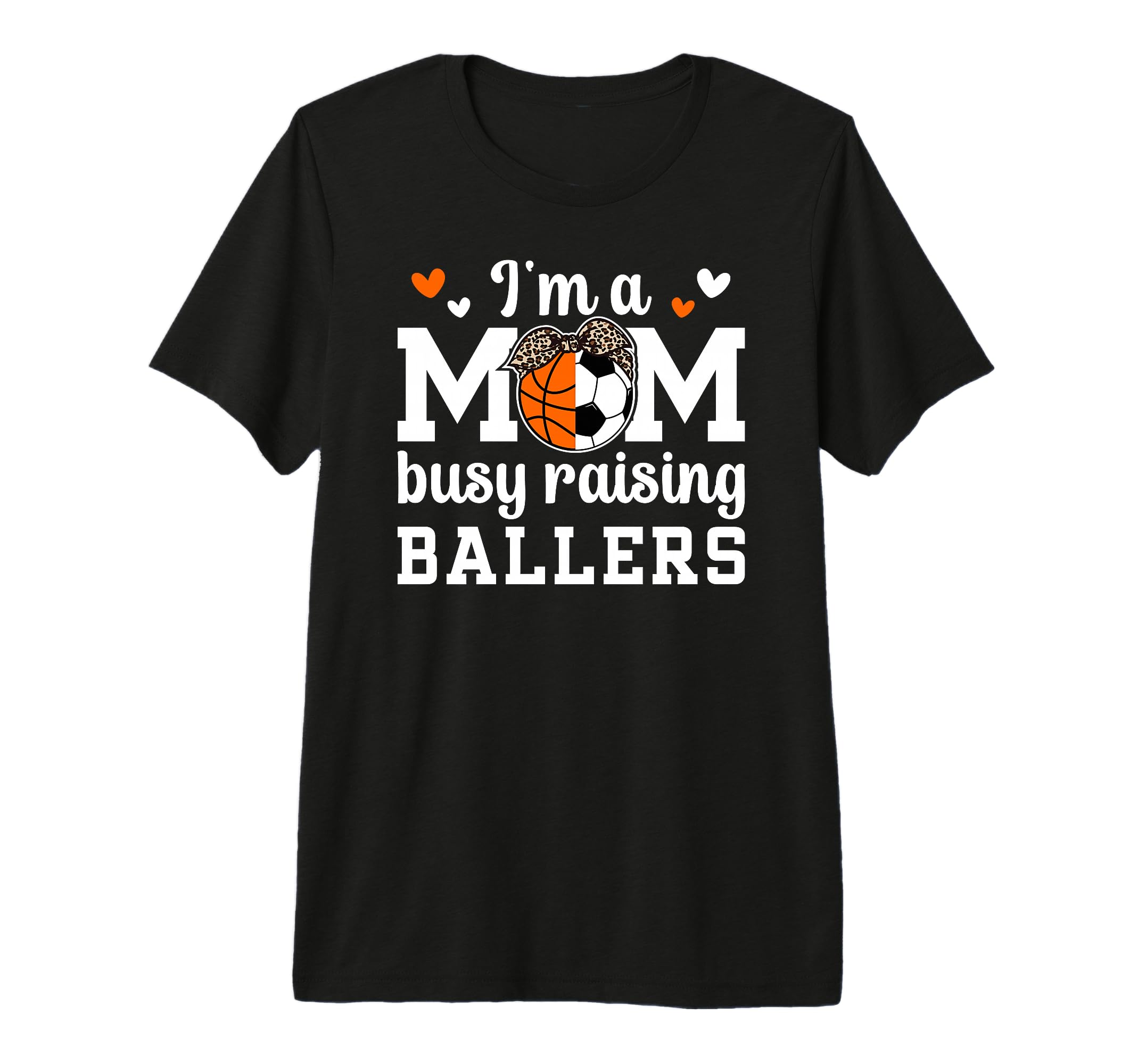 Im Mom Busy Raising Ballers Soccer T-Shirt - Minimalist Print for Adults - T-Shirt, Sweatshirt, Hoodie