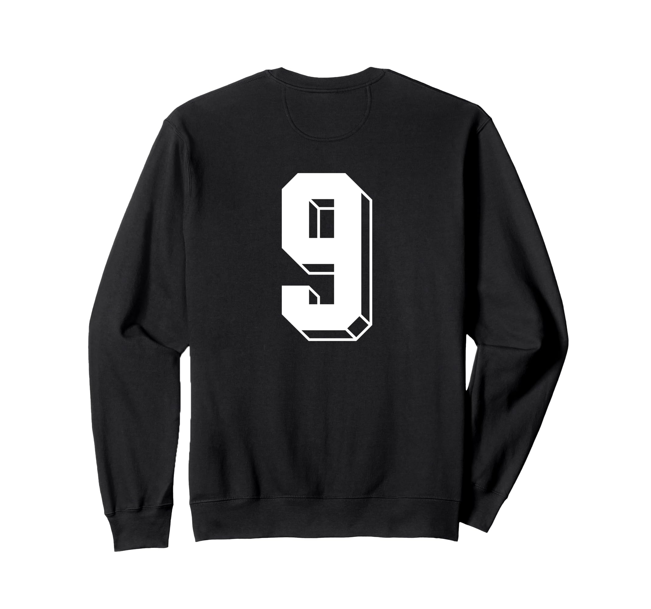 Number 9 Backside 80S 90S Team Sweatshirt - Custom Art Print for Adults - T-Shirt, Sweatshirt, Hoodie