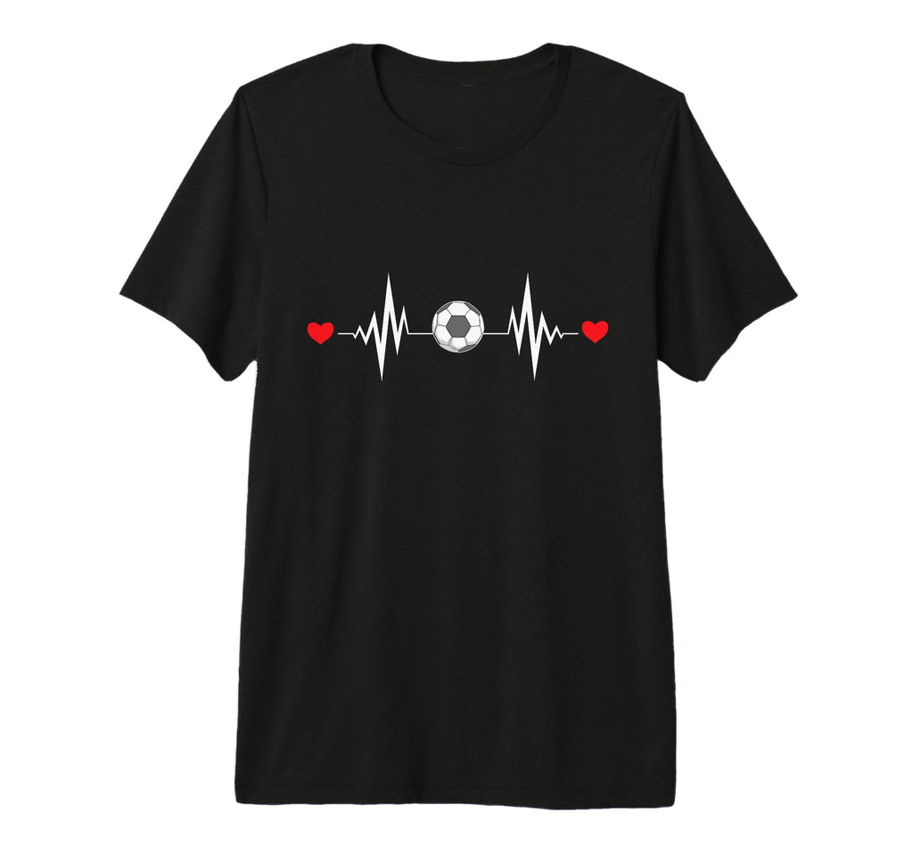 Heartbeat Soccer Sports Player T-Shirt - Casual Everyday Wear Men Women - T-Shirt, Sweatshirt, Hoodie