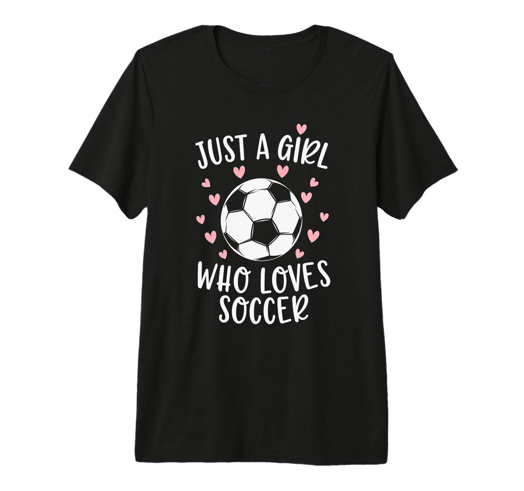 Just Soccer Heart Female Sport T-Shirt - Fun Novelty Design for Adults - T-Shirt, Sweatshirt, Hoodie