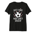 Just Soccer Heart Female Sport T-Shirt - Fun Novelty Design for Adults - T-Shirt, Sweatshirt, Hoodie