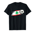 Lebanon Soccer Ball Lebanon Flag Jersey T-Shirt - Aesthetic Graphic Unisex - T-Shirt, Sweatshirt, Hoodie