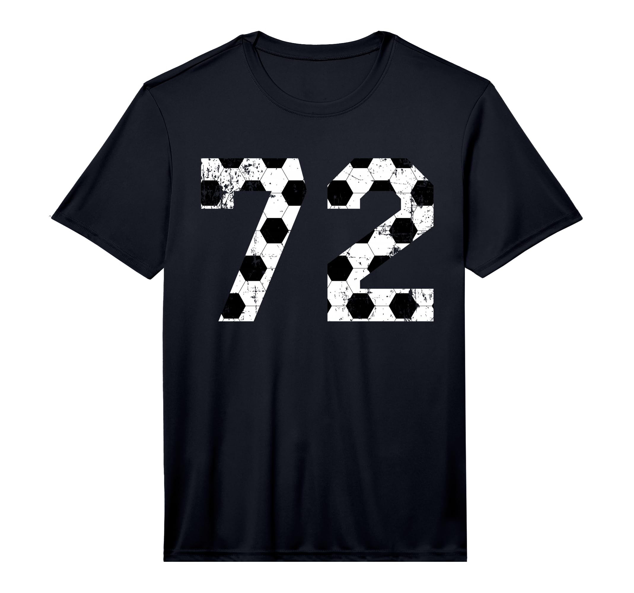 Soccer 72 Jersey Number Performance T-Shirt - Aesthetic Graphic for Adults - T-Shirt, Sweatshirt, Hoodie