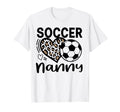 Soccer Nanny Leopard Heart Soccer Lover T-Shirt - Graphic Print for Adults - T-Shirt, Sweatshirt, Hoodie