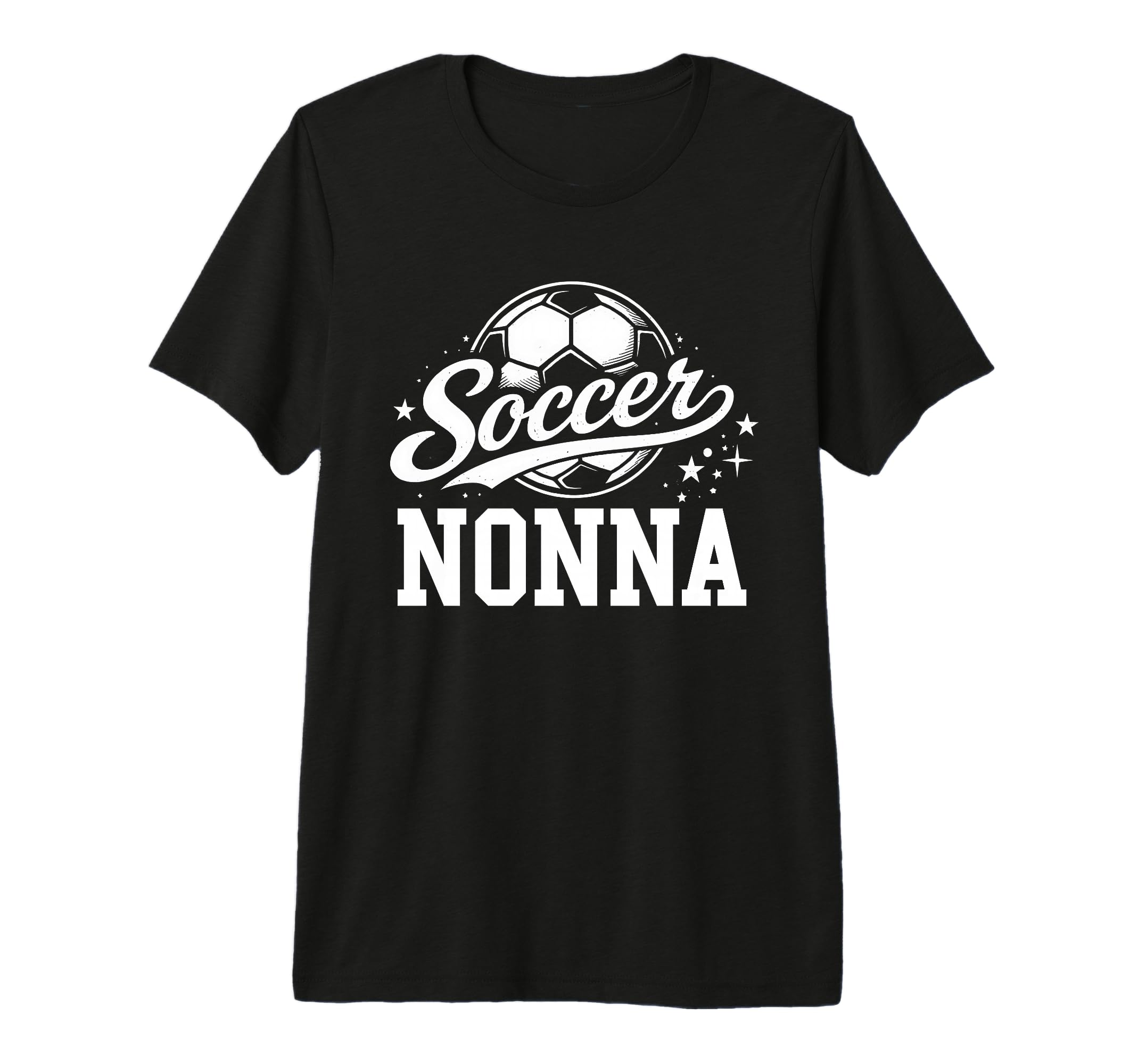 Soccer Nonna Soccer Ball Tri Blend T-Shirt - Novelty Apparel for Adults - T-Shirt, Sweatshirt, Hoodie