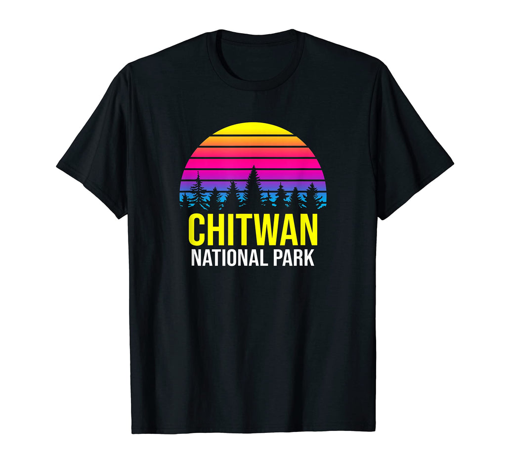 Chitwan National Park Napal Sunset T-Shirt - Custom Art Print Unisex - T-Shirt, Sweatshirt, Hoodie