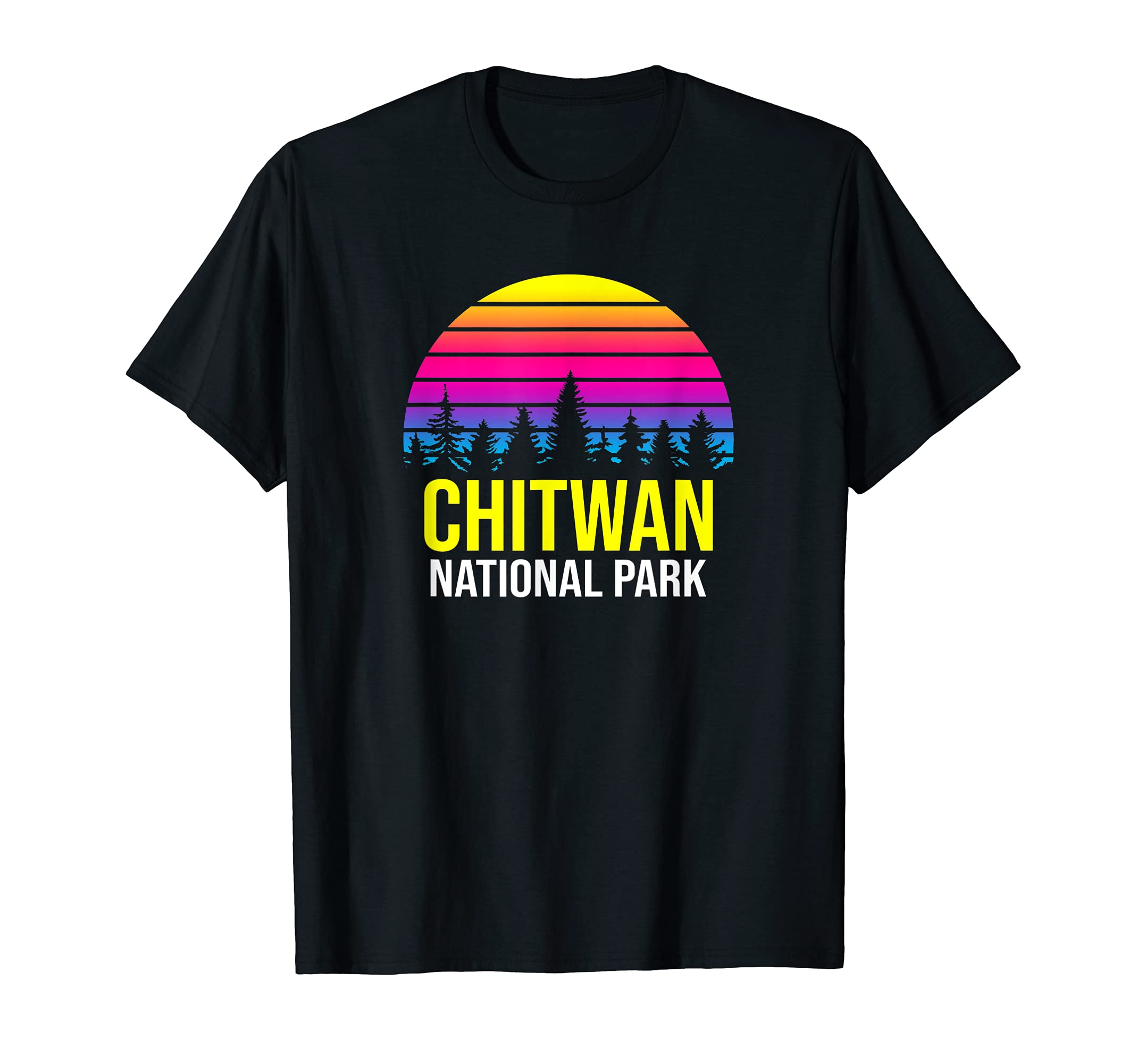 Chitwan National Park Napal Sunset T-Shirt - Custom Art Print Unisex - T-Shirt, Sweatshirt, Hoodie