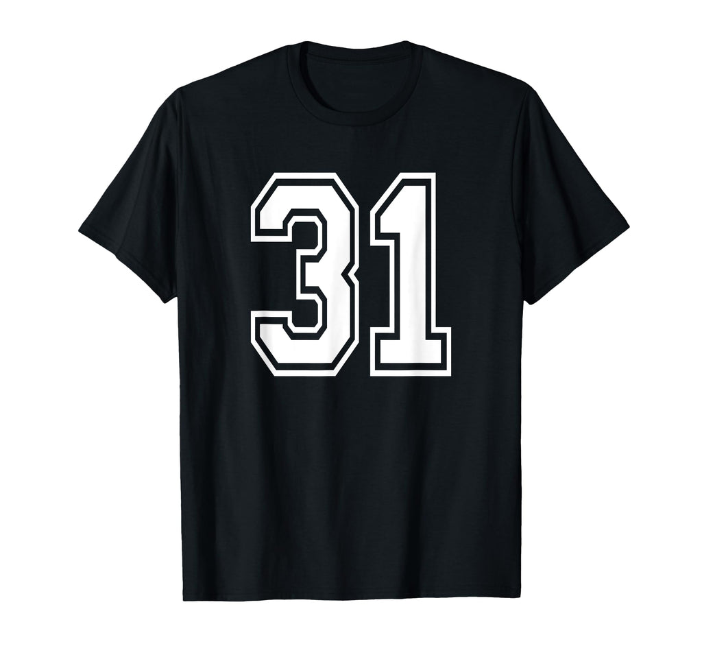 Number 31 Numbered Uniform Sports Jersey T-Shirt - Trendy Graphic Unisex - T-Shirt, Sweatshirt, Hoodie