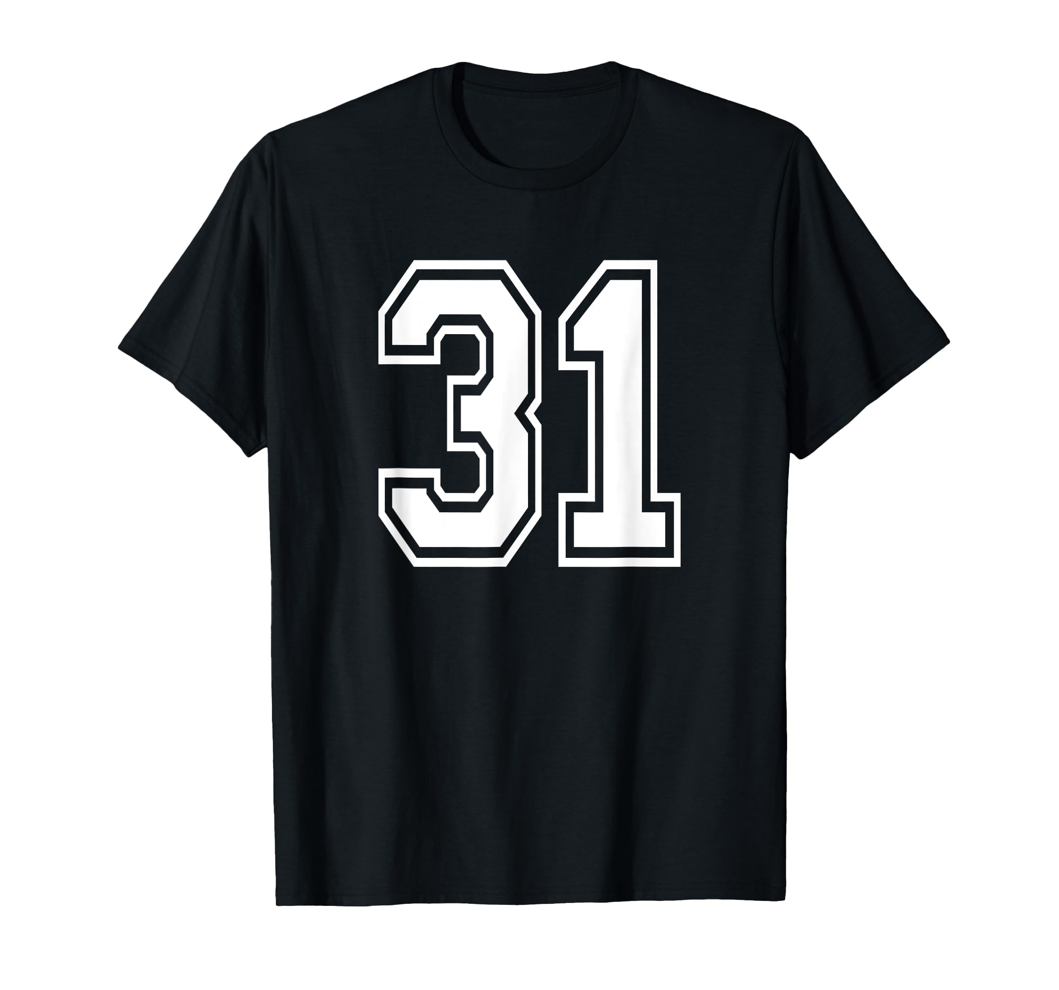 Number 31 Numbered Uniform Sports Jersey T-Shirt - Trendy Graphic Unisex - T-Shirt, Sweatshirt, Hoodie