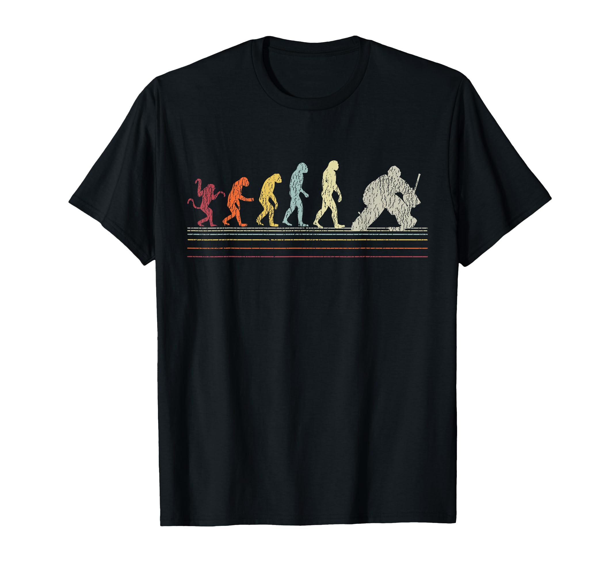 Ice Hockey Goalie Goalkeeper Evolution T-Shirt - Aesthetic Graphic Unisex - T-Shirt, Sweatshirt, Hoodie
