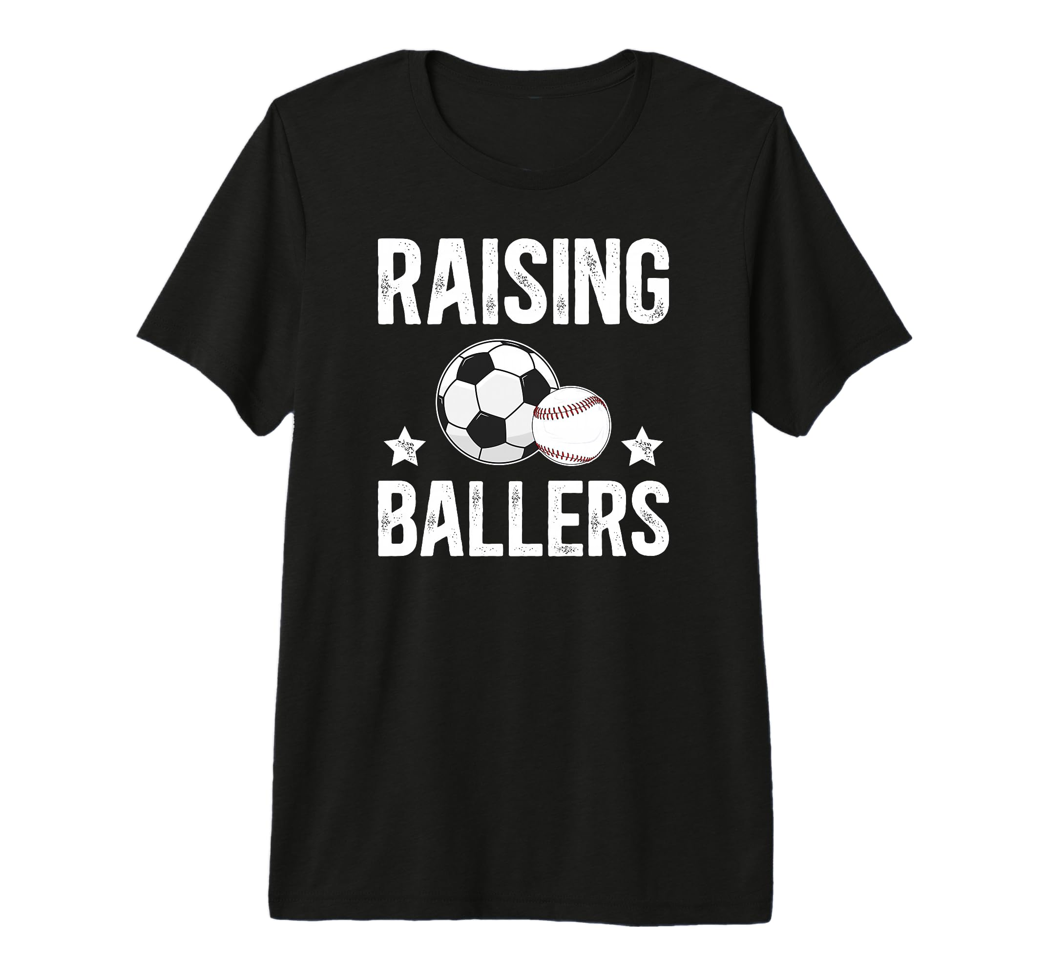 Mens Raising Ballers Soccer Baseball T-Shirt - Aesthetic Graphic Unisex - T-Shirt, Sweatshirt, Hoodie