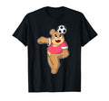 Bear Soccer Player Soccer Sports T-Shirt - Minimalist Print Men Women - T-Shirt, Sweatshirt, Hoodie