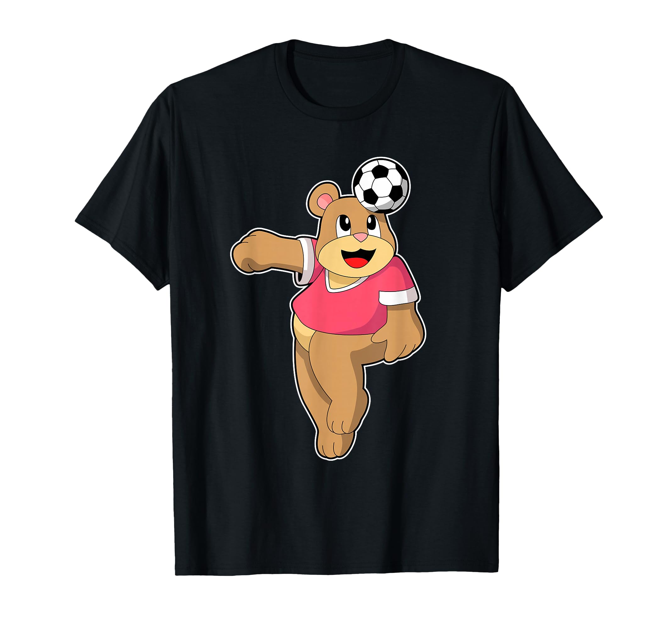 Bear Soccer Player Soccer Sports T-Shirt - Minimalist Print Men Women - T-Shirt, Sweatshirt, Hoodie