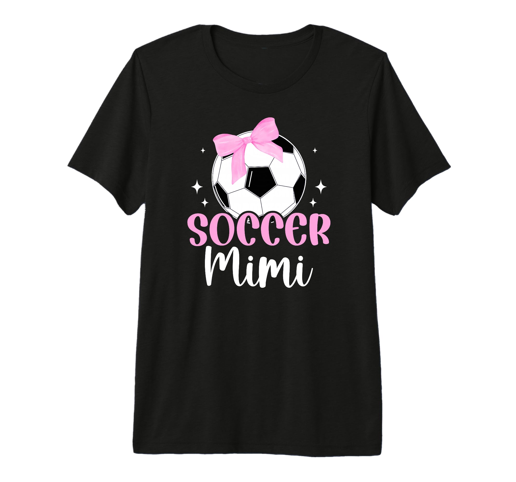 Soccer Mimi Bow Grandma Mimi Soccer T-Shirt - Novelty Apparel Unisex - T-Shirt, Sweatshirt, Hoodie