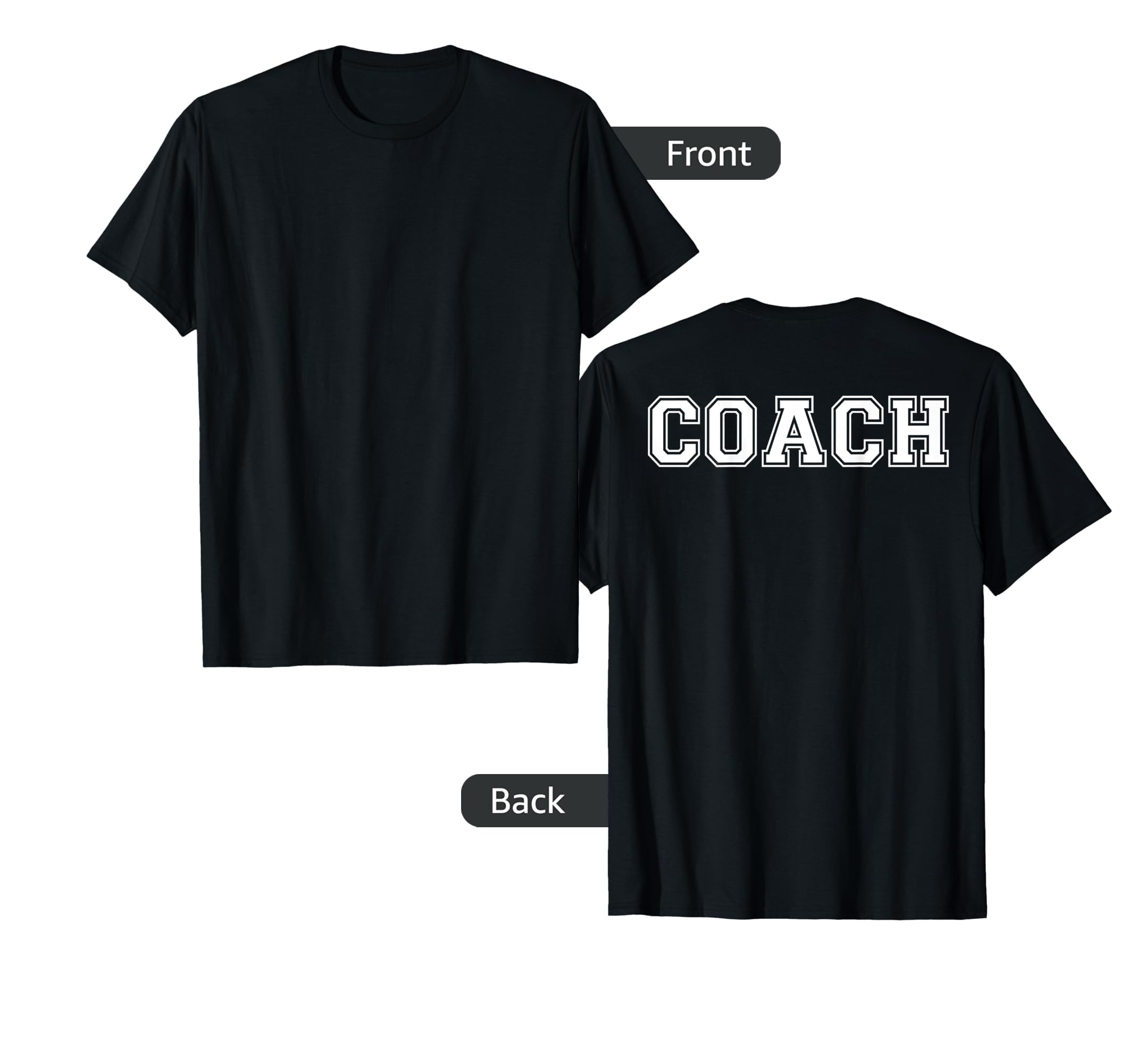 Coach Back T-Shirt - Streetwear Style for Adults - T-Shirt, Sweatshirt, Hoodie