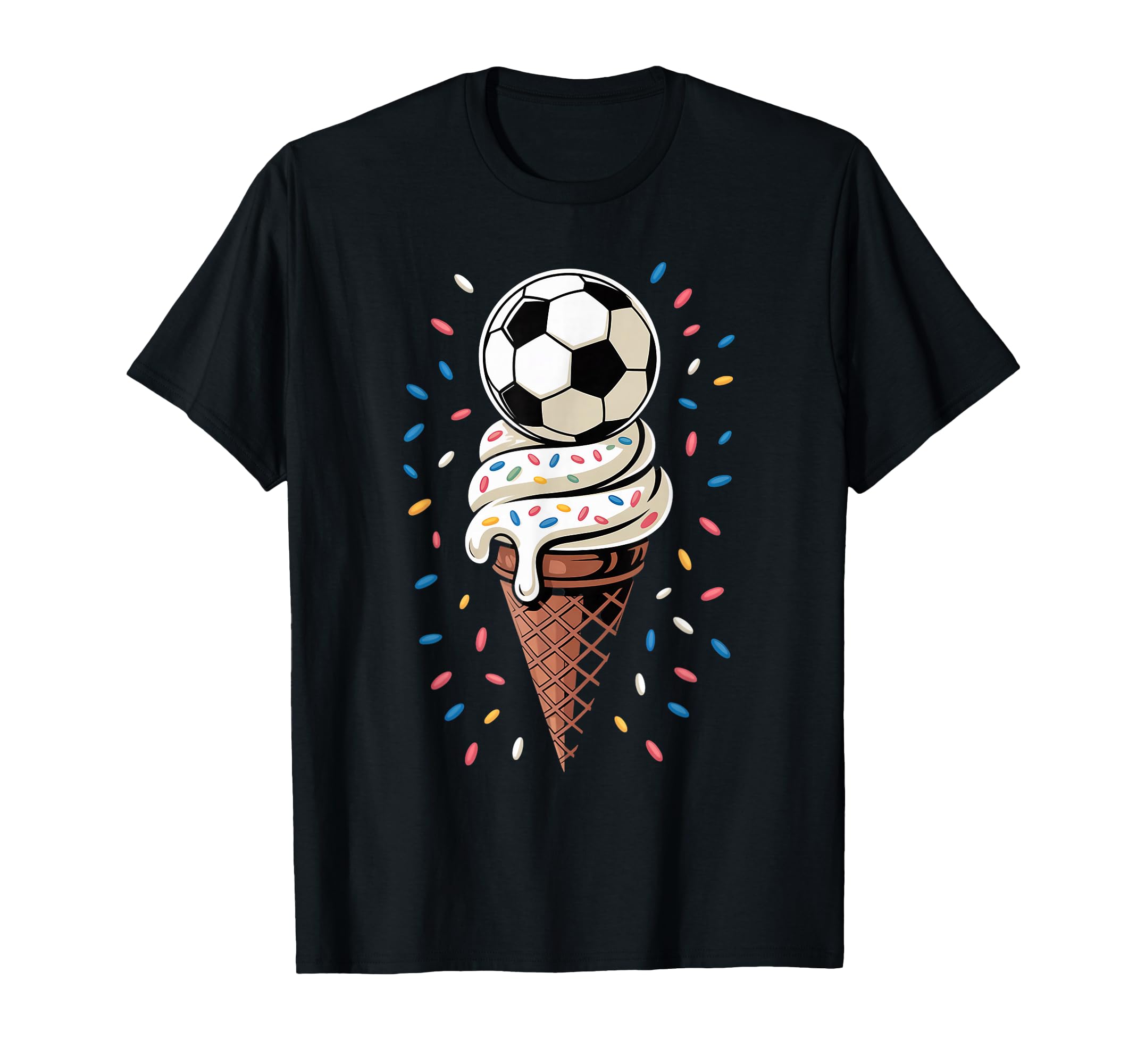 Soccer Ice Cream Drip Game Soccer Drip T-Shirt - Minimalist Print Unisex - T-Shirt, Sweatshirt, Hoodie