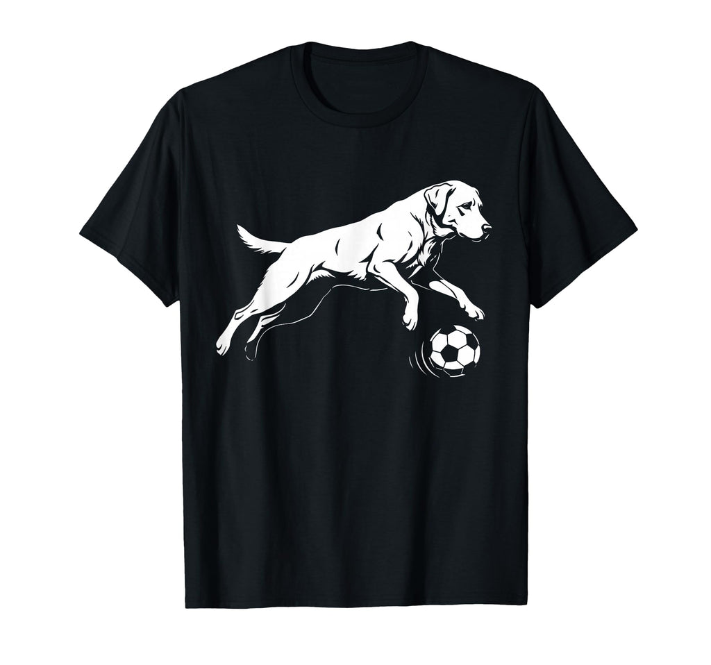 Soccer Labrador Retriever Funny Dog T-Shirt - Minimalist Print for Adults - T-Shirt, Sweatshirt, Hoodie