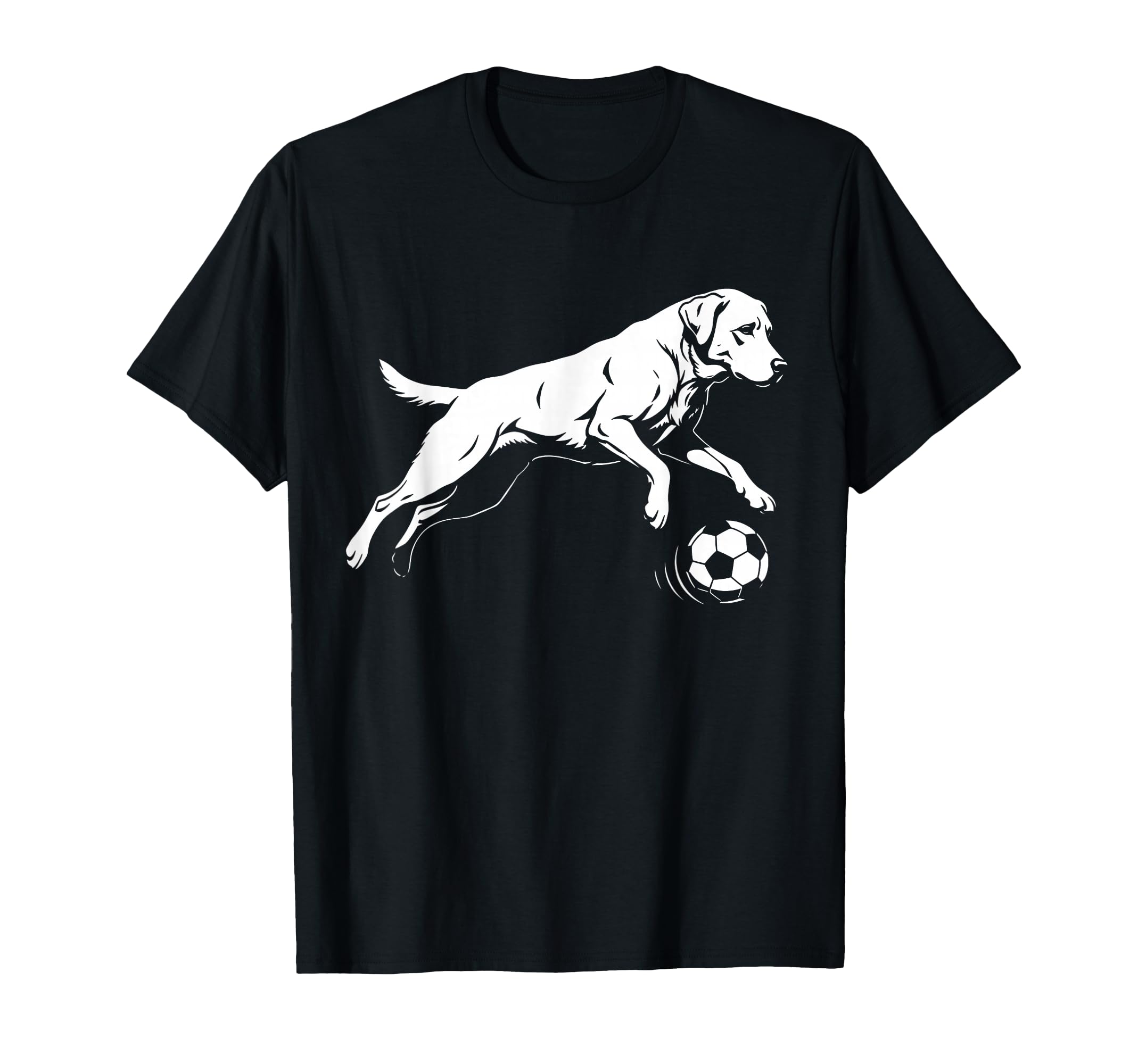 Soccer Labrador Retriever Funny Dog T-Shirt - Minimalist Print for Adults - T-Shirt, Sweatshirt, Hoodie
