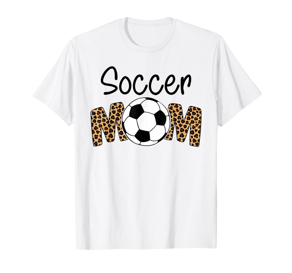 Soccer Mom Leopard Funny Soccer Mom T-Shirt - Trendy Graphic for Adults - T-Shirt, Sweatshirt, Hoodie