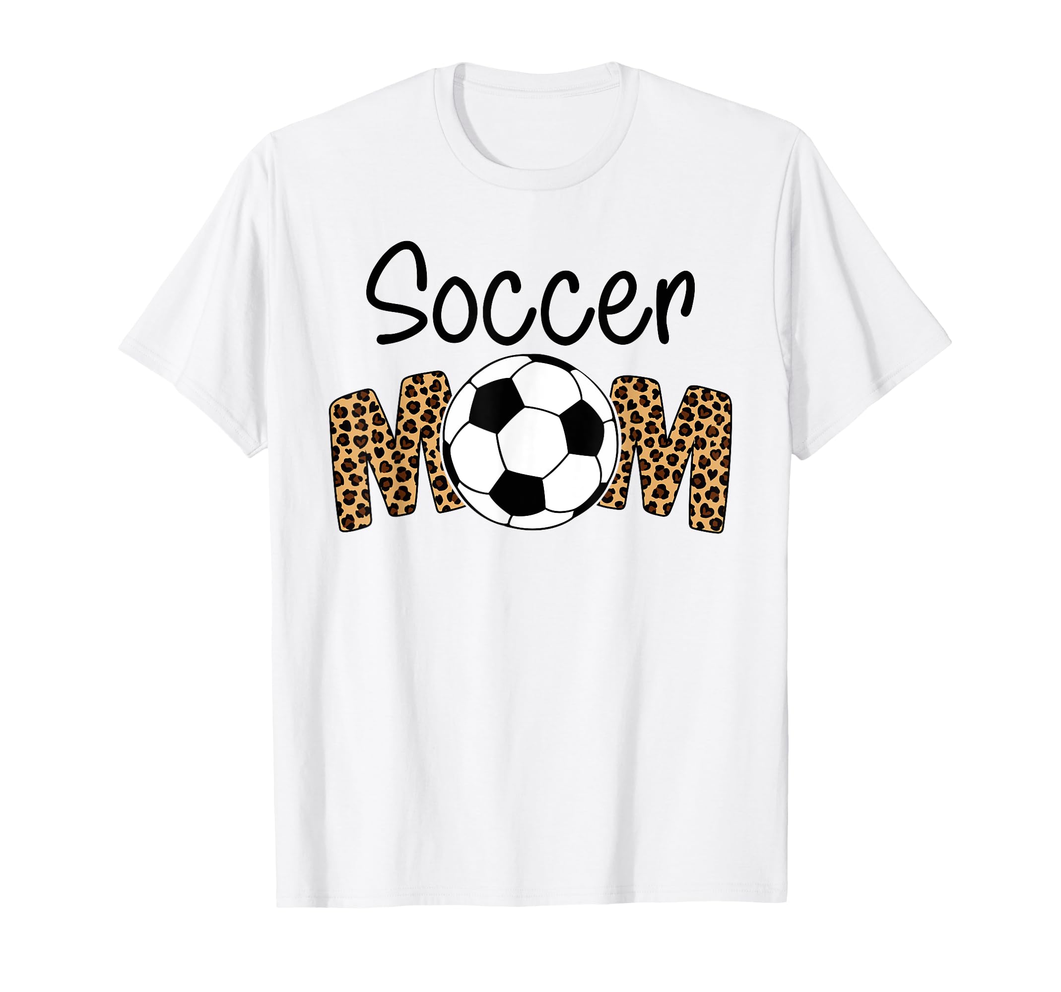 Soccer Mom Leopard Funny Soccer Mom T-Shirt - Trendy Graphic for Adults - T-Shirt, Sweatshirt, Hoodie