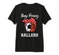 Busy Raising Ballers Funny Soccer T-Shirt - Novelty Apparel for Adults - T-Shirt, Sweatshirt, Hoodie