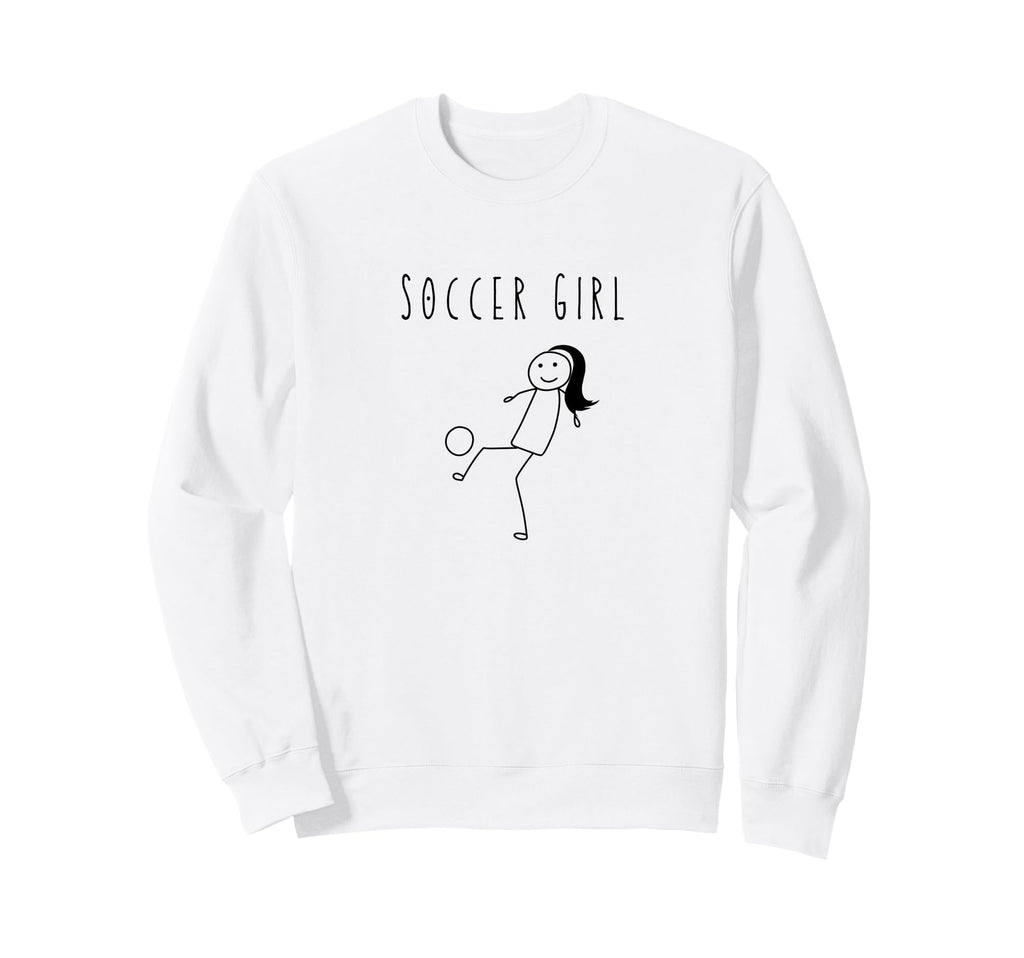Soccer Stick Figure Player Footballer Sweatshirt - Minimalist Print Unisex - T-Shirt, Sweatshirt, Hoodie