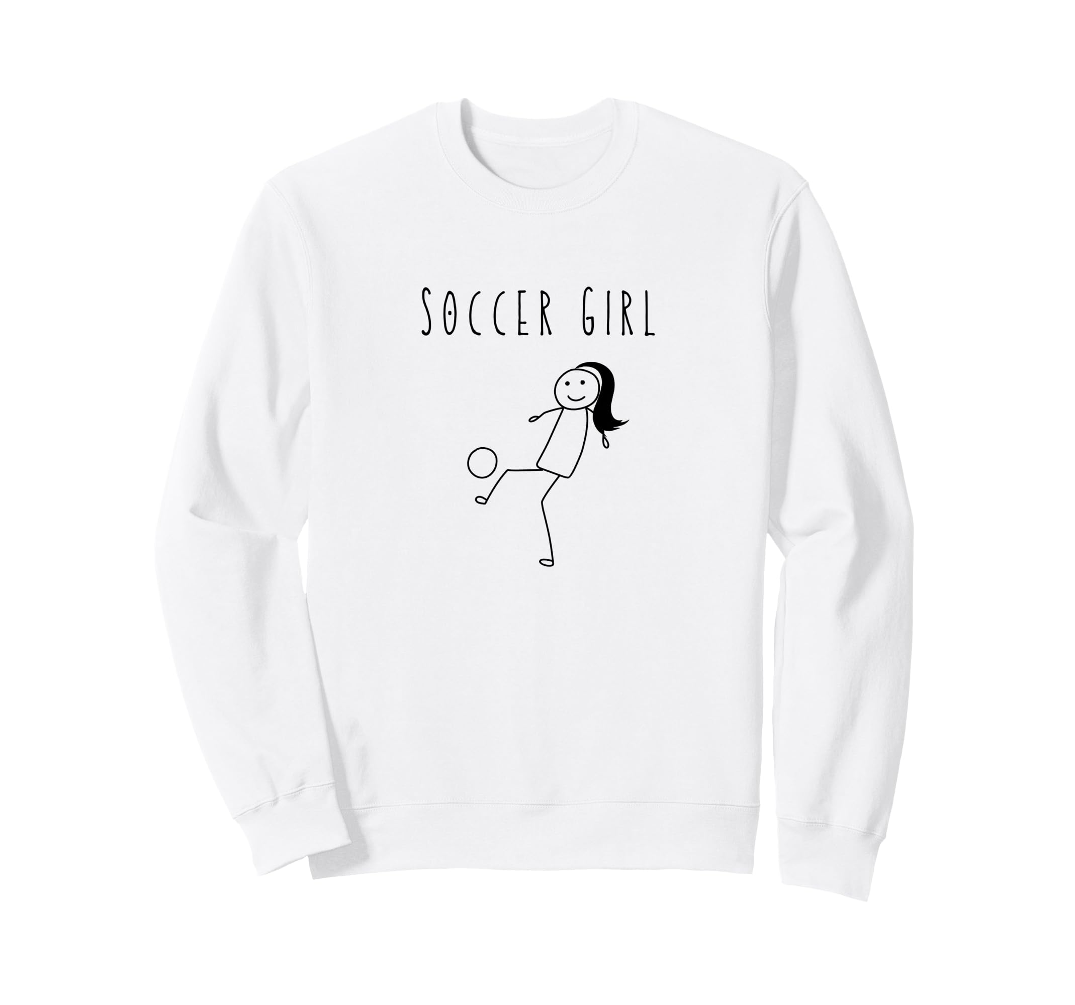Soccer Stick Figure Player Footballer Sweatshirt - Minimalist Print Unisex - T-Shirt, Sweatshirt, Hoodie