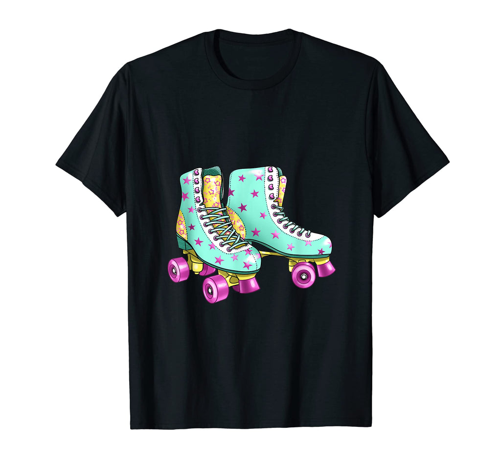 Roller Skates Green Stars Roller T-Shirt - Fun Novelty Design for Adults - T-Shirt, Sweatshirt, Hoodie