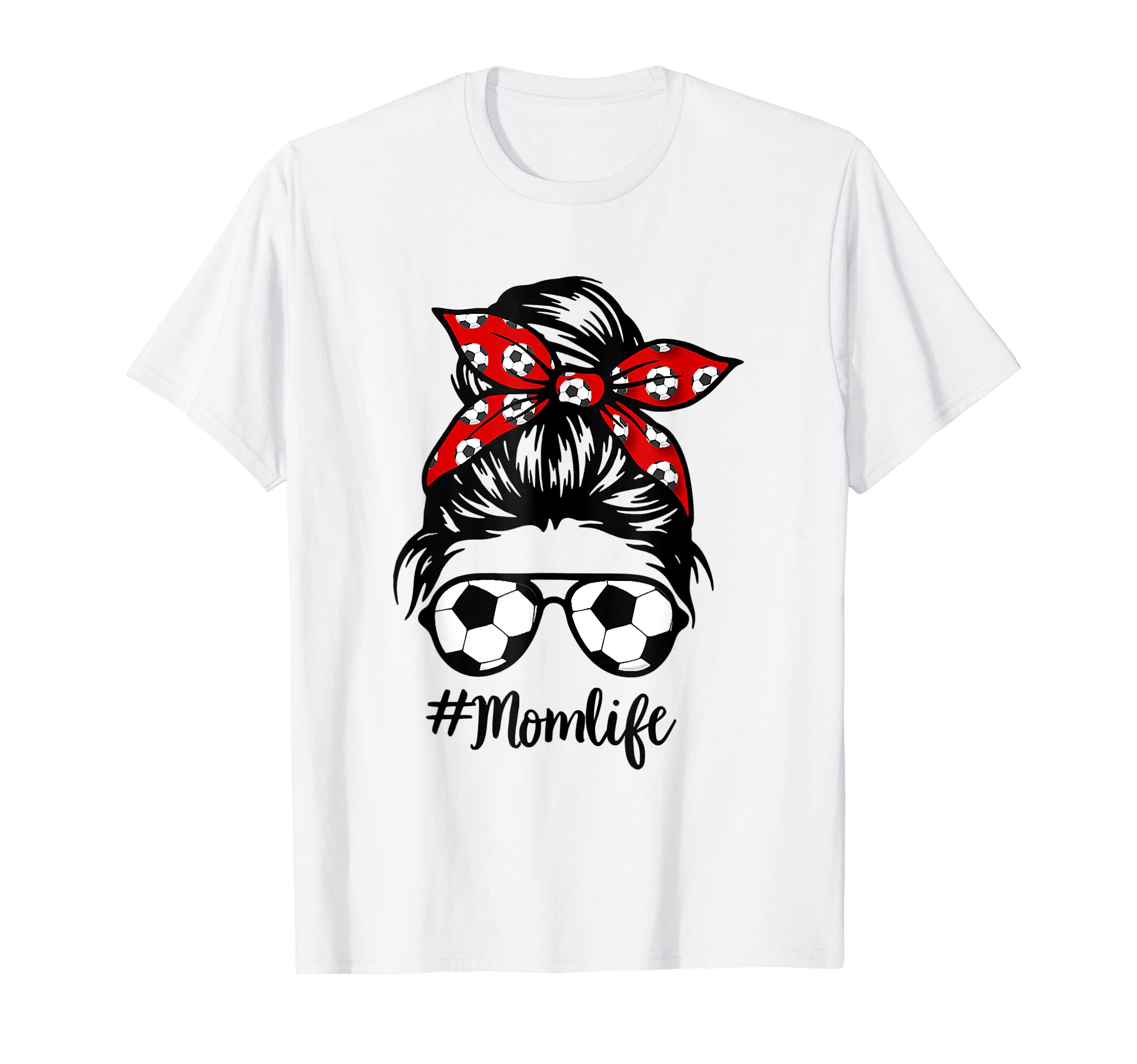 Soccer Mom Messy Bun Life Hair T-Shirt - Aesthetic Graphic Men Women - T-Shirt, Sweatshirt, Hoodie