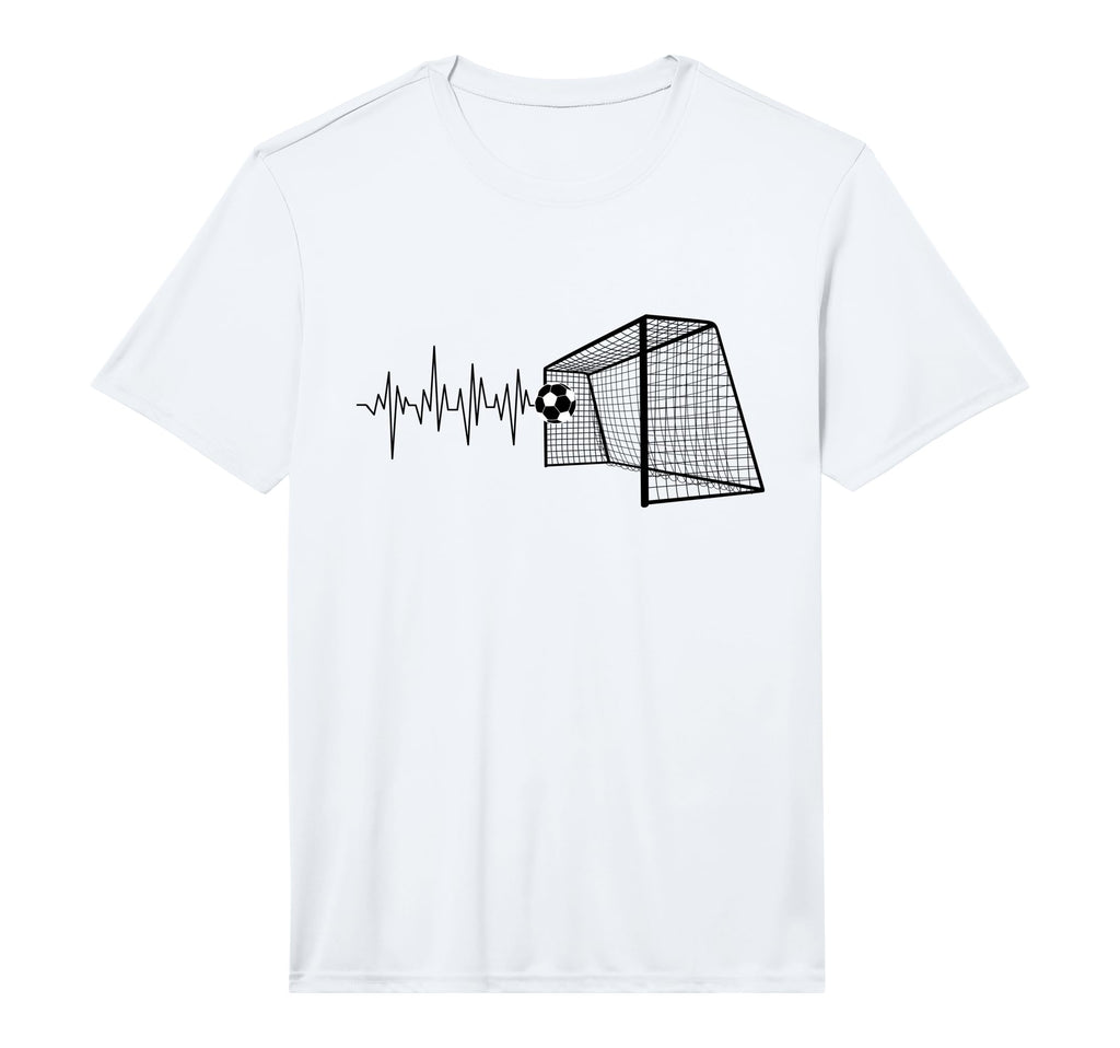 Funny Soccer Heartbeat Ecg T-Shirt - Fun Novelty Design for Adults - T-Shirt, Sweatshirt, Hoodie