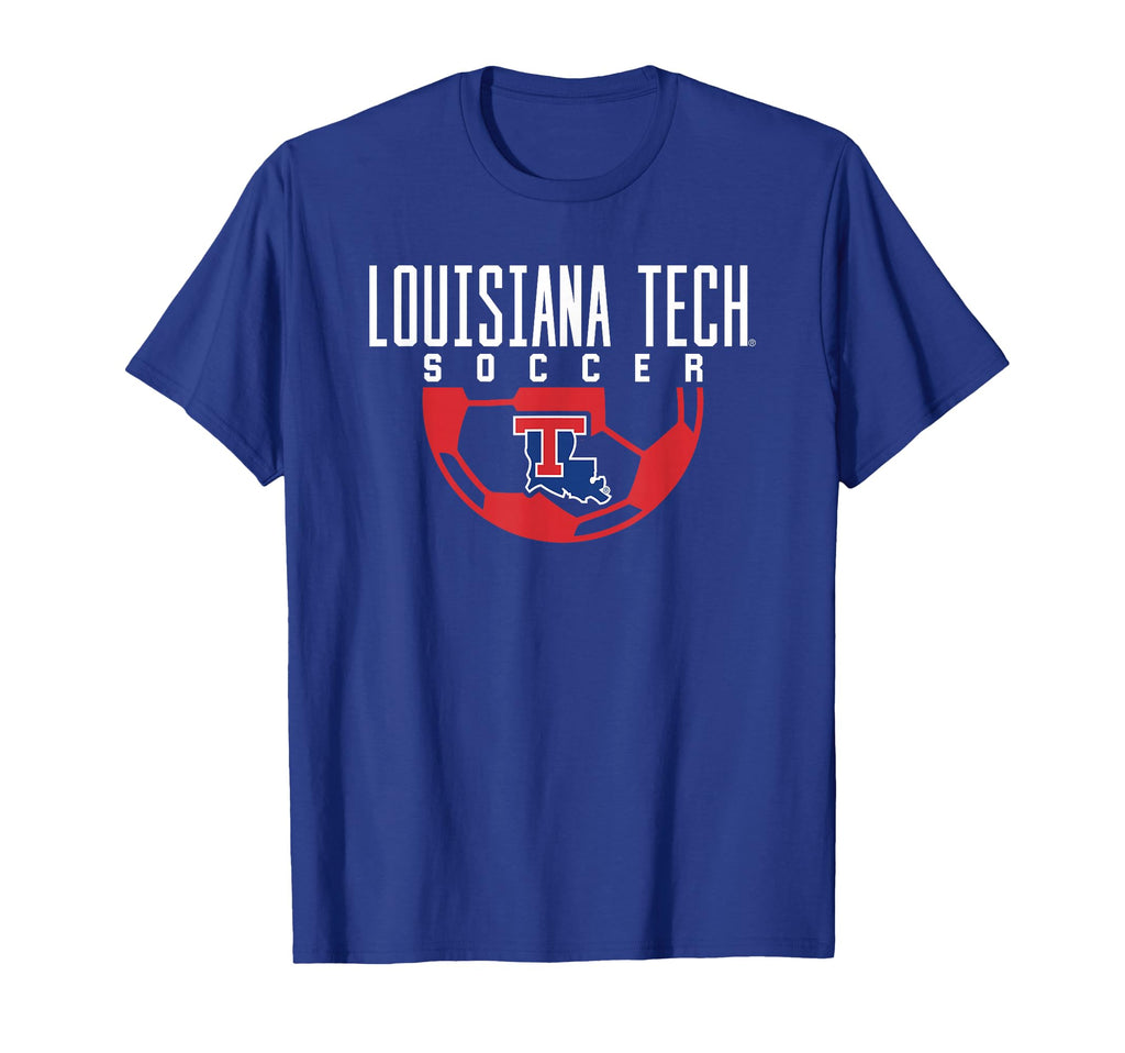 Louisiana Tech Bulldogs Soccer Arch T-Shirt - Graphic Print Unisex - T-Shirt, Sweatshirt, Hoodie