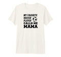 My Favorite Soccer Player Calls Me Mama Tri T-Shirt - Graphic Print Unisex - T-Shirt, Sweatshirt, Hoodie