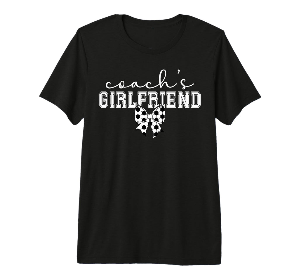 Soccer Coachs Girlfriend Coquette T-Shirt - Custom Art Print Men Women - T-Shirt, Sweatshirt, Hoodie
