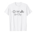 Game Day Soccer Mom Ball Bow Cleats Sports T-Shirt - Graphic Print Unisex - T-Shirt, Sweatshirt, Hoodie