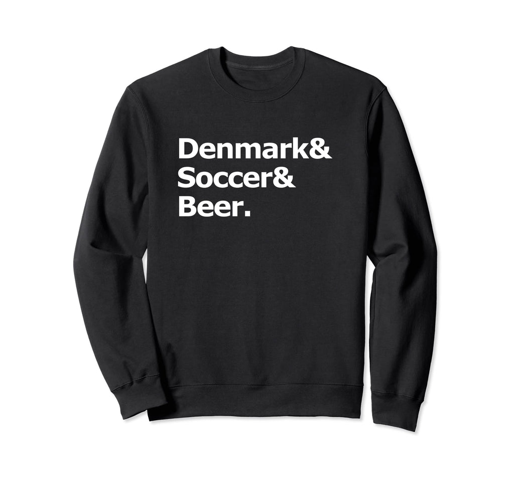 Denmark Soccer Beer Football Danish Sweatshirt - Minimalist Print Unisex - T-Shirt, Sweatshirt, Hoodie