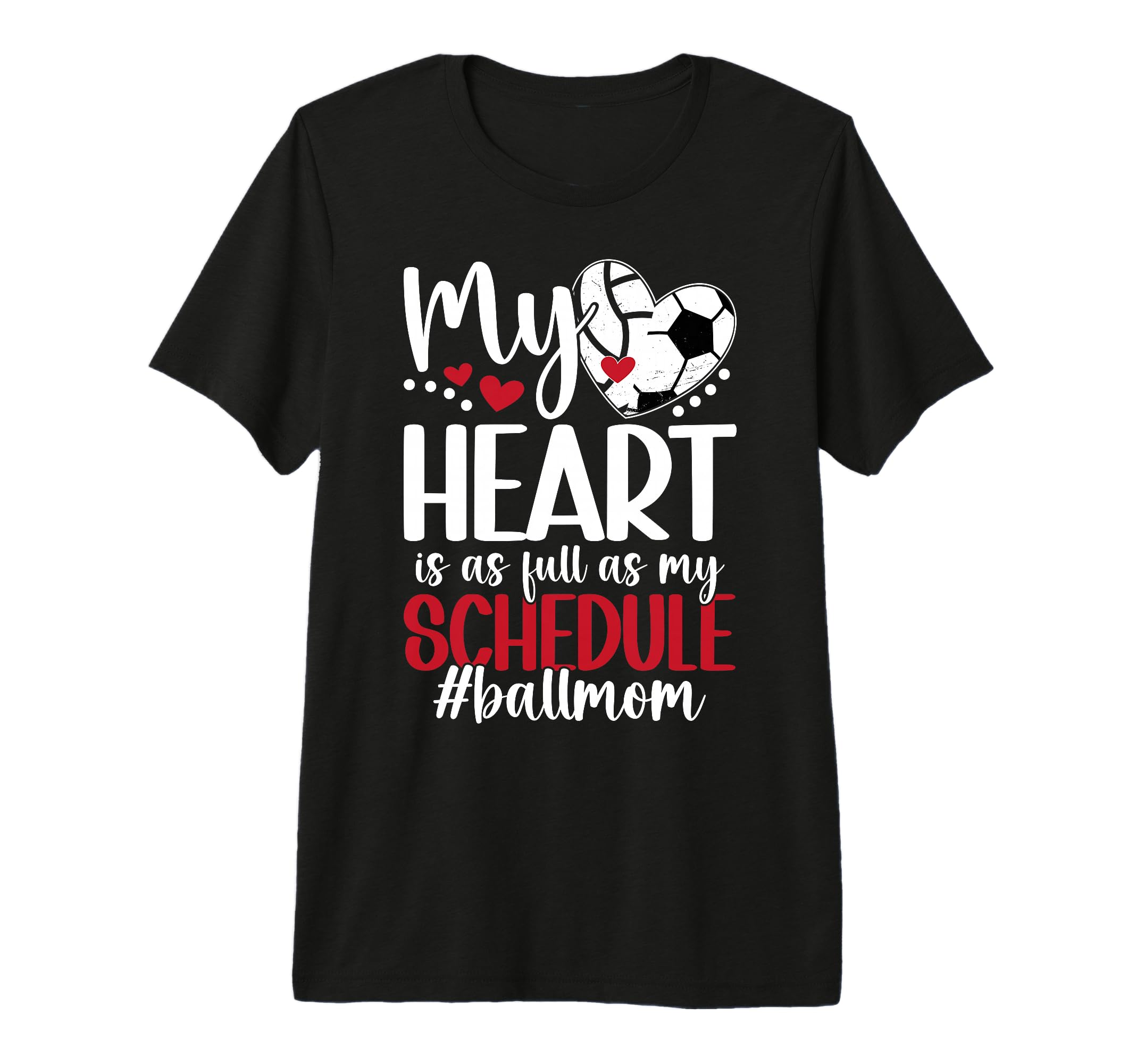 Ball Mom Proud Volleyball Soccer T-Shirt - Casual Everyday Wear for Adults - T-Shirt, Sweatshirt, Hoodie