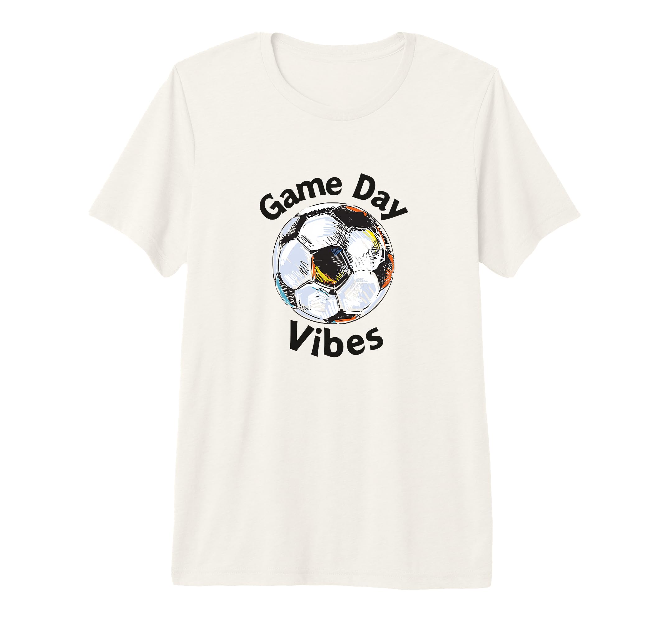 Soccer Game Day Vibes Football T-Shirt - Custom Art Print Men Women - T-Shirt, Sweatshirt, Hoodie
