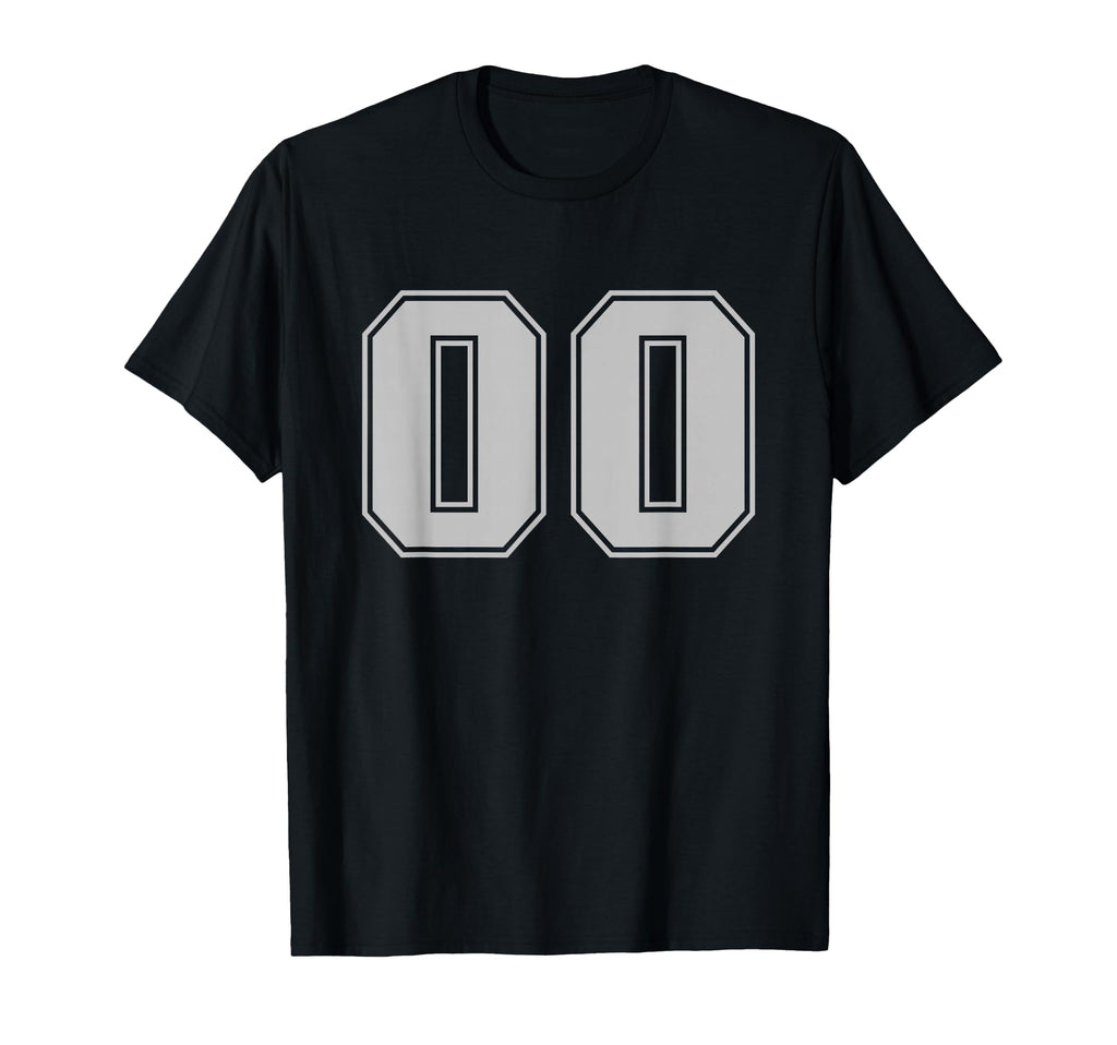 Sport Team Number 00 T-Shirt - Graphic Print Unisex - T-Shirt, Sweatshirt, Hoodie