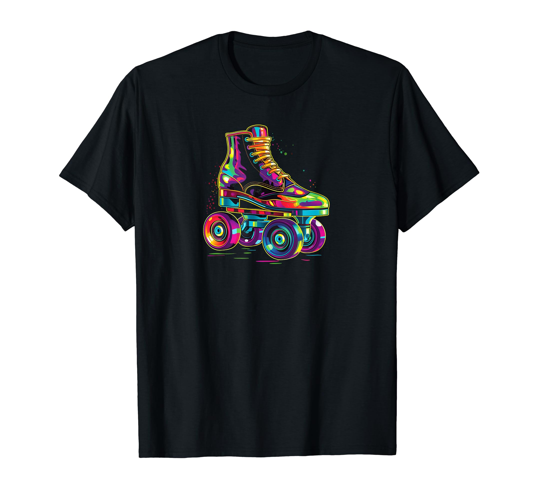 Inspired Roller Skate Disco Ball 80S T-Shirt - Minimalist Print Men Women - T-Shirt, Sweatshirt, Hoodie