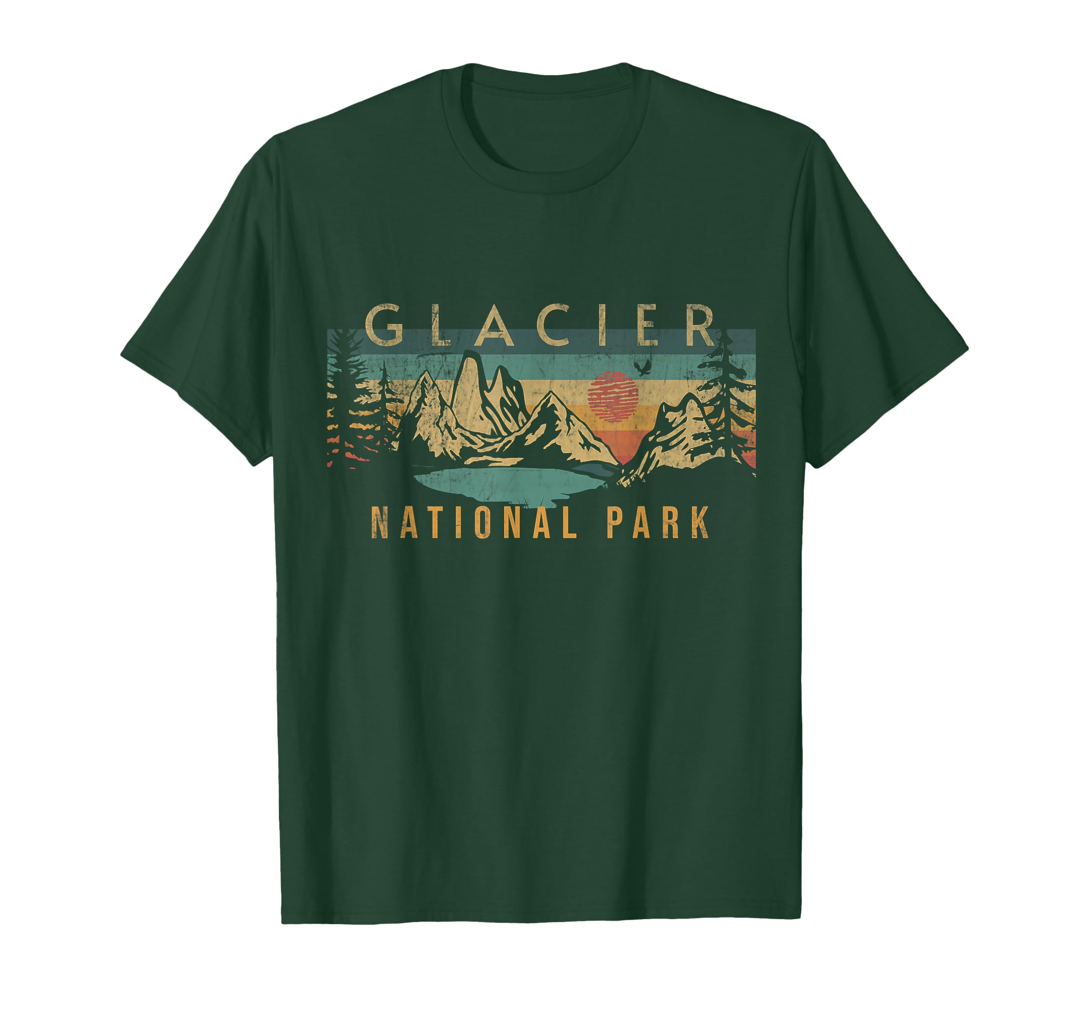 Glacier National Park Montana Usa Hoodie - Casual Everyday Wear Unisex - T-Shirt, Sweatshirt, Hoodie