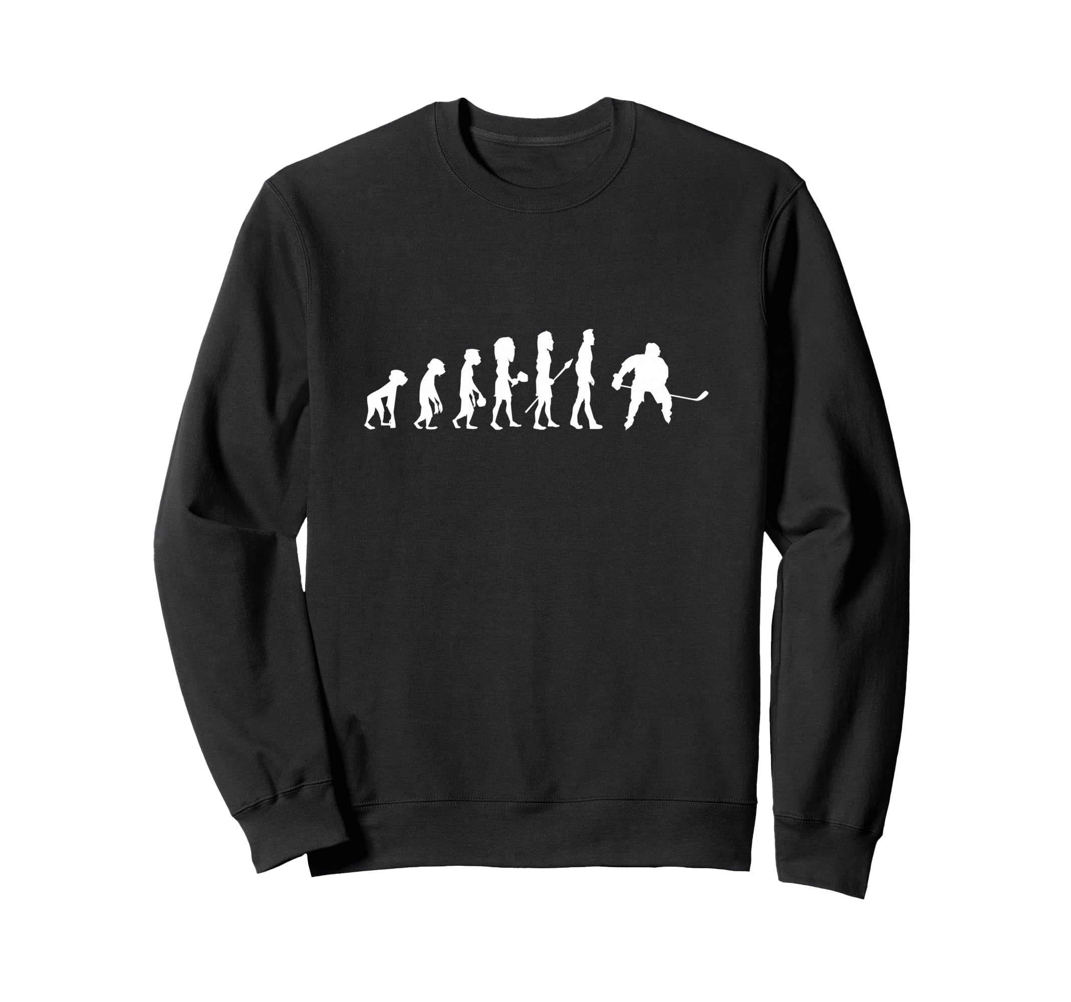 Evolution Ice Hockey Player Winter Sweatshirt - Novelty Apparel Unisex - T-Shirt, Sweatshirt, Hoodie