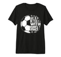 Funny Life Is Better Soccer Tri Blend T-Shirt - Minimalist Print Unisex - T-Shirt, Sweatshirt, Hoodie