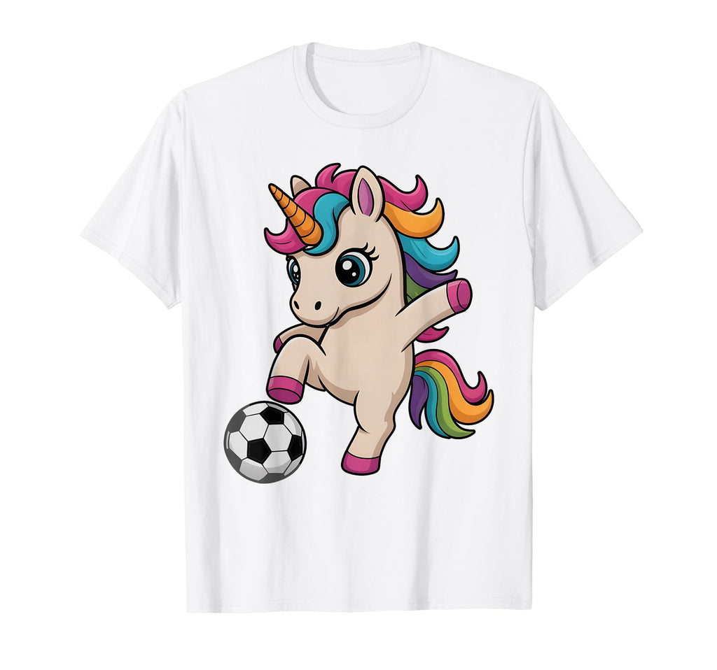 Unicorn Soccer Just Who Loves Kickin T-Shirt - Fun Novelty Design Unisex - T-Shirt, Sweatshirt, Hoodie