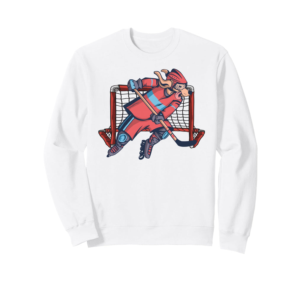 Roller Hockey Skates Goalkeeper Sweatshirt - Fun Novelty Design Men Women - T-Shirt, Sweatshirt, Hoodie