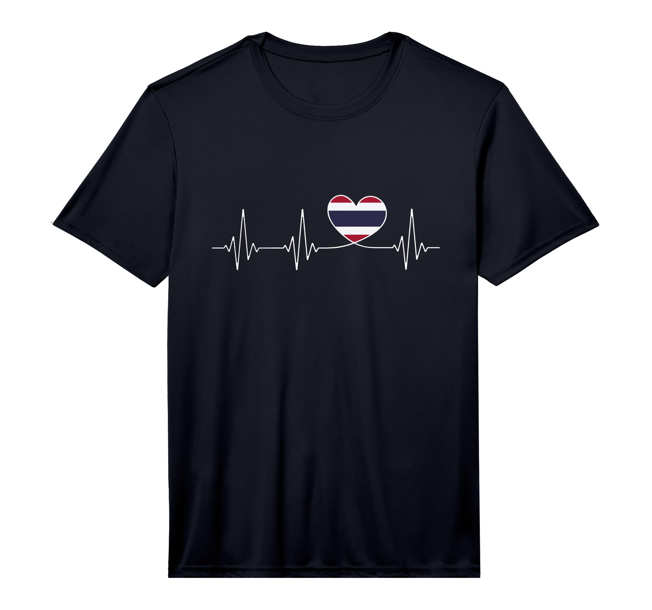 Thailand Love Heartbeat And Thai Flag T-Shirt - Trendy Graphic Men Women - T-Shirt, Sweatshirt, Hoodie