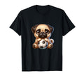 Pug Dog Soccer Champion Fan Ball T-Shirt - Novelty Apparel for Adults - T-Shirt, Sweatshirt, Hoodie