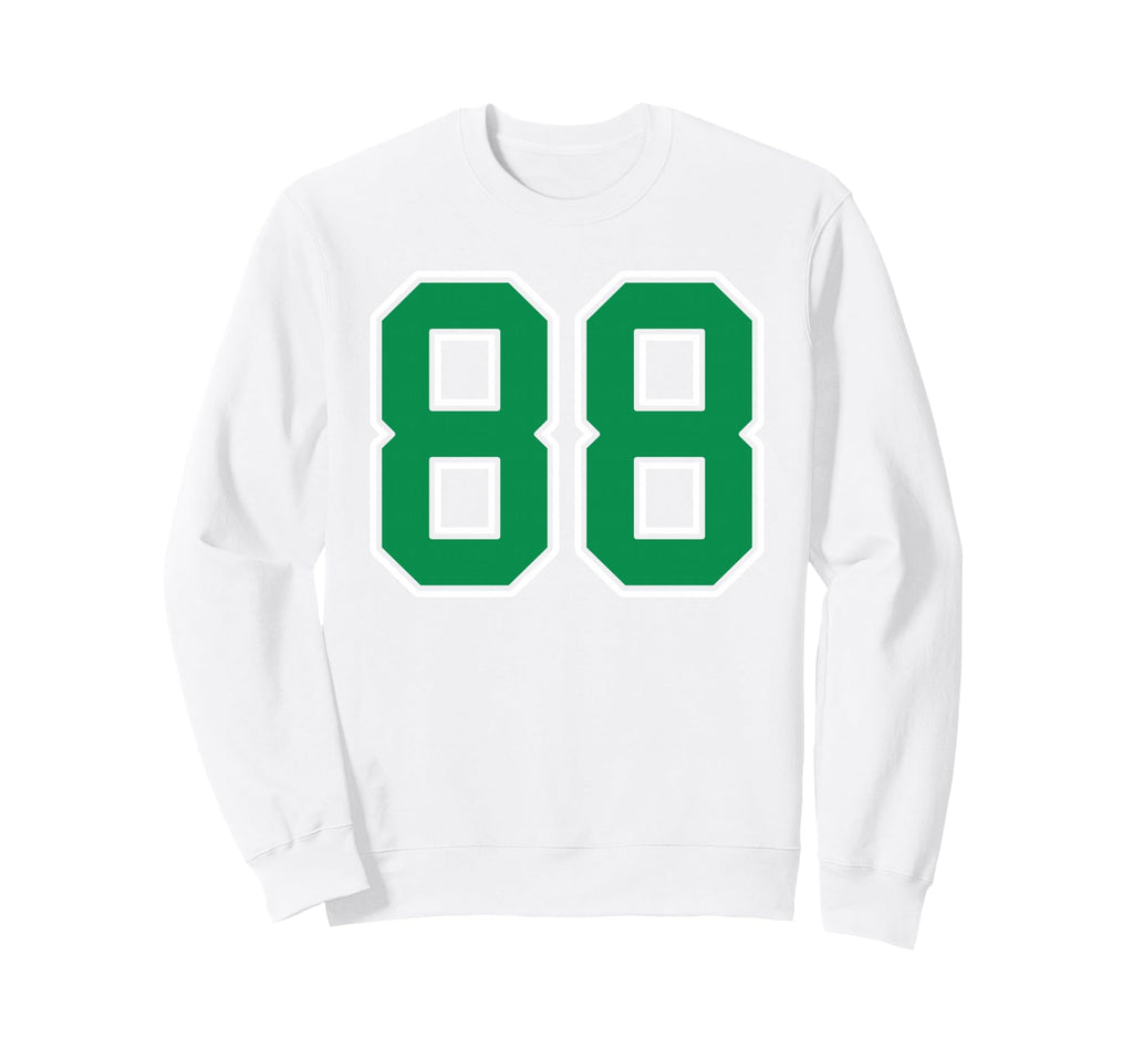 Kelly Green White Number 88 Sweatshirt - Aesthetic Graphic for Adults - T-Shirt, Sweatshirt, Hoodie