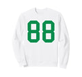 Kelly Green White Number 88 Sweatshirt - Aesthetic Graphic for Adults - T-Shirt, Sweatshirt, Hoodie